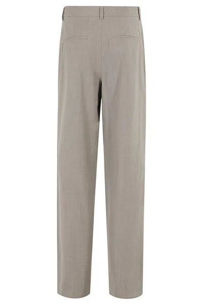 Shop Theory Straight-leg Pants In Grey