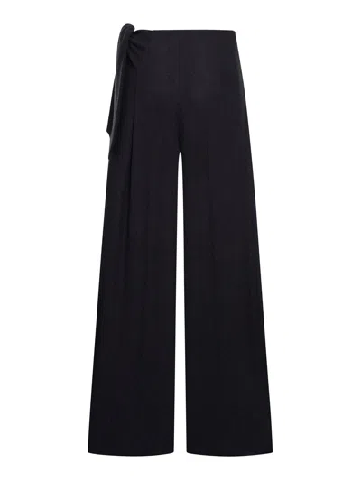 Shop Max Mara Arsenio Wide Leg Trousers In Black