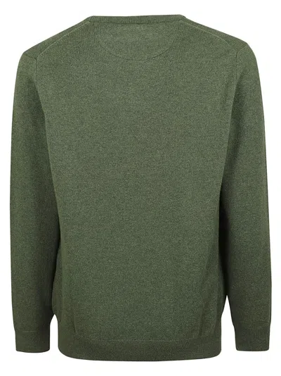 Shop Polo Ralph Lauren Polo Pony Embroidered Knitted Jumper In Green