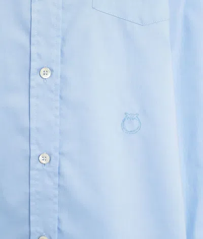 Pinko Korean Oxford Shirt For Men In Blue