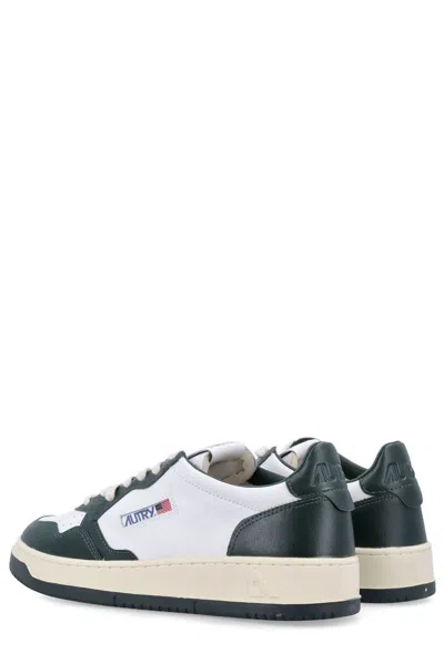 Shop Autry Medalist Low Bicolor Sneakers In Leat Wht Mountain