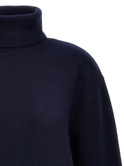 Shop Apc Turtleneck Long-sleeved Jumper In Blue