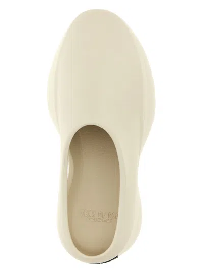 Fear Of God Logo Patch Slip-on Runner Sneakers In Greige