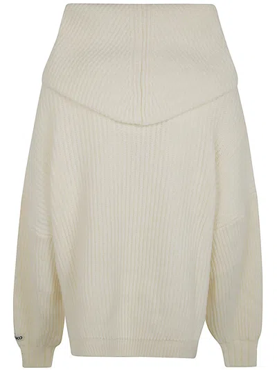 Shop Pinko Sphynx Roll Neck Knitted Jumper In White