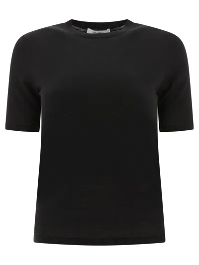 Shop Max Mara Crewneck Knitted Top In Black