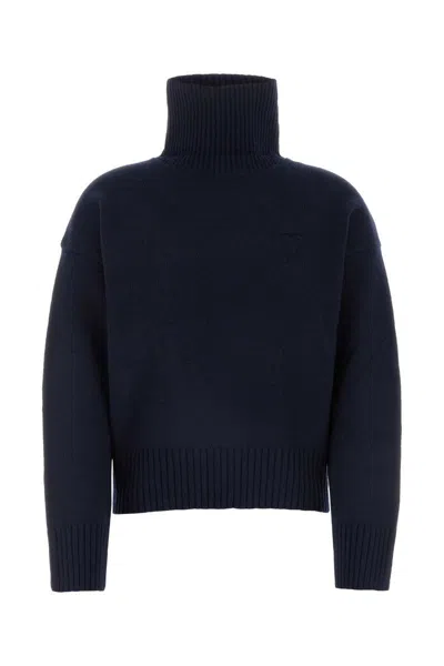 Shop Ami Alexandre Mattiussi Ami Paris Knitwear In Blue