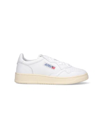 Autry Low-top Sneakers With Smooth Leather Upper And Perforated Detailing In White