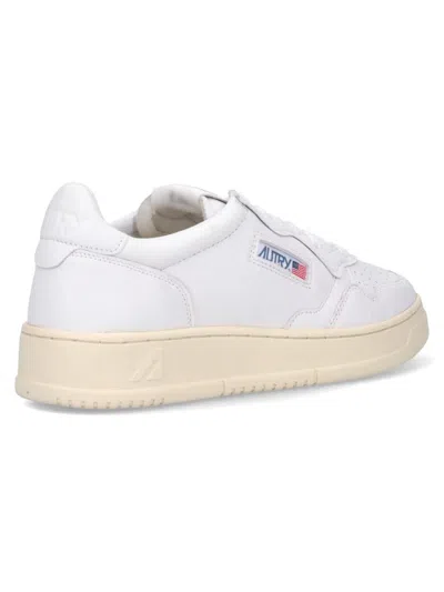 Autry Low-top Sneakers With Smooth Leather Upper And Perforated Detailing In White