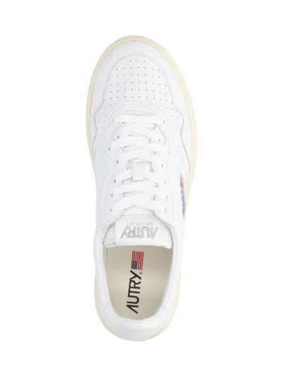 Autry Low-top Sneakers With Smooth Leather Upper And Perforated Detailing In White