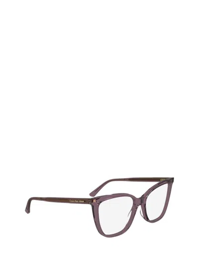 Shop Calvin Klein Eyeglasses In Liliac