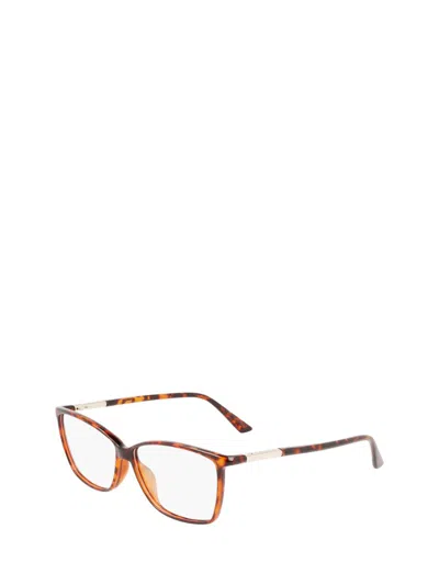 Shop Calvin Klein Eyeglasses In Brown Havana