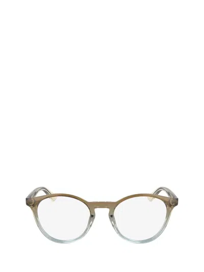 Shop Calvin Klein Eyeglasses In Khaki / Azure