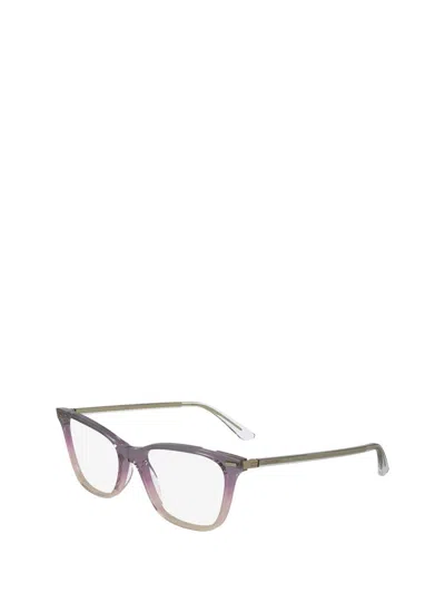 Shop Calvin Klein Eyeglasses In Trasparent Violet / Pink / Nude