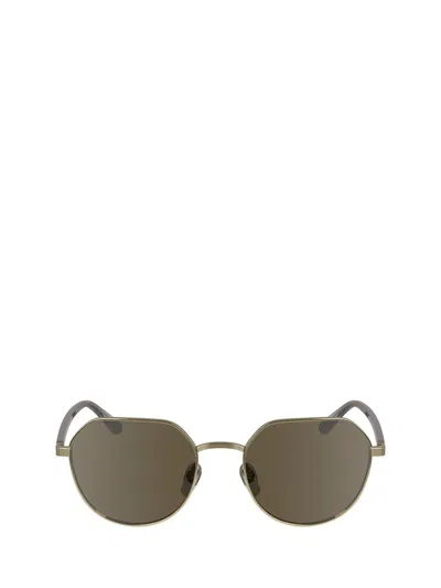 Shop Calvin Klein Sunglasses In Gold