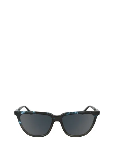 Shop Calvin Klein Sunglasses In Blue Havana