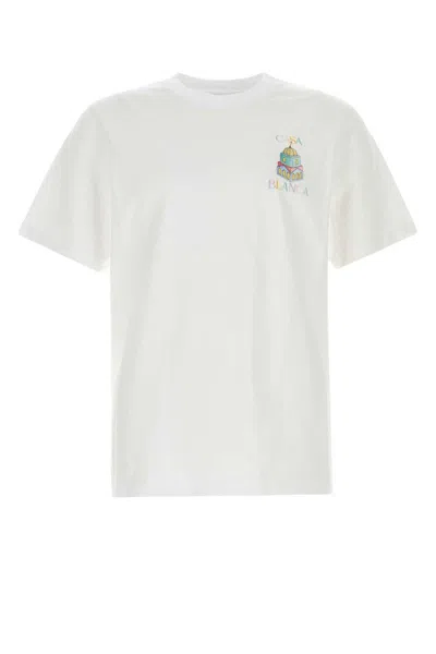 Shop Casablanca T-shirt In White