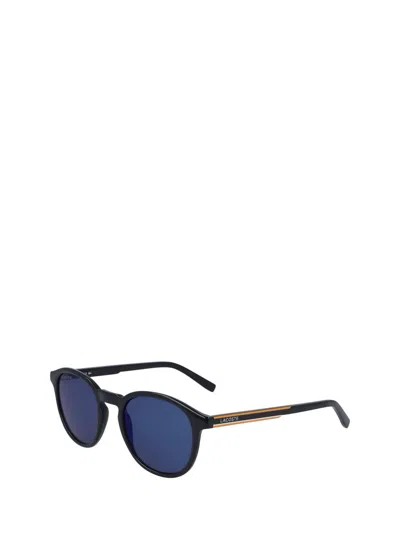 Shop Lacoste Sunglasses In Dark Blue