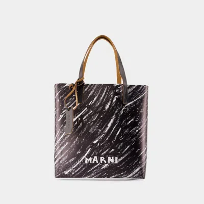 Shop Marni Tribeca Shoulder Bag In Black