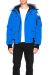 CANADA GOOSE CANADA GOOSE PBI CHILLIWACK POLY-BLEND BOMBER IN BLUE. ,7950MPB