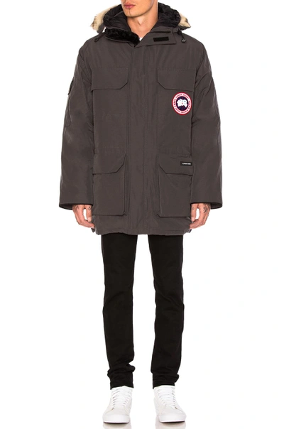 Shop Canada Goose Expedition Parka In Gray In Graphite