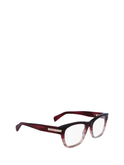 Shop Paul Smith Eyeglasses In Burgundy / Nude