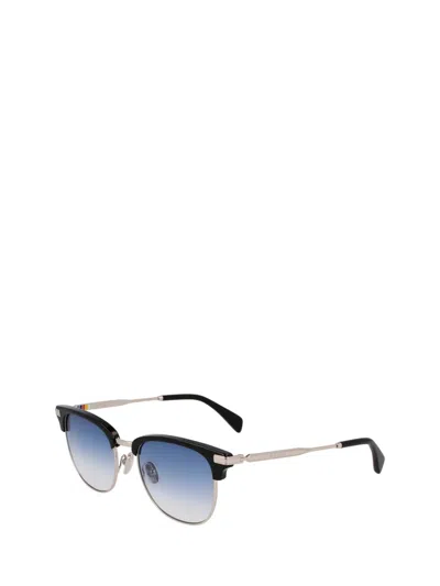 Shop Paul Smith Sunglasses In Silver / Black