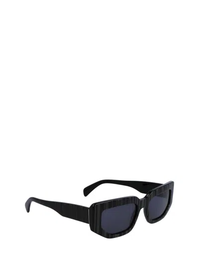 Paul Smith Kennet Geometric Sunglasses, 54mm In Allover Stripes Black