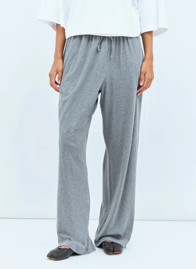 Shop The Row Lanuit Drawstring Pants In Grey