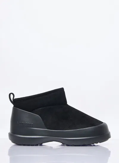Moon Boot Luna Low-suede Boots In Black