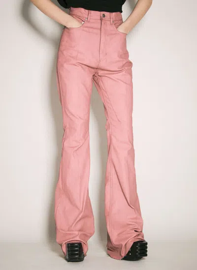 Rick Owens Belt-loop Casual Pants In Pink
