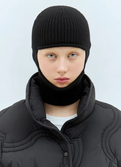 Moncler Wool And Cashmere Balaclava In Black