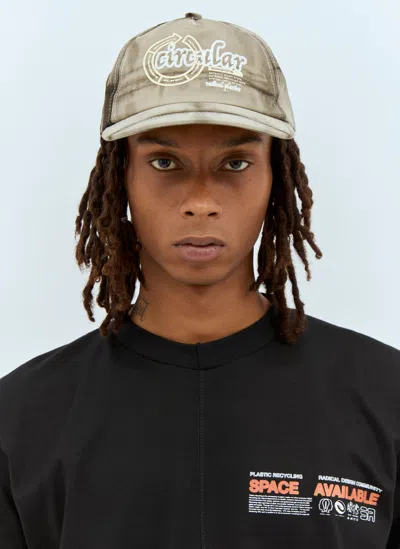 Space Available Artisan Circular Design Baseball Cap In Grey
