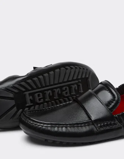Ferrari Driver Shoes In Nappa Leather In Black