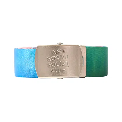 Pre-owned Anti Social Social Club Boardwalk Belt 'multicolor' In Multi-color