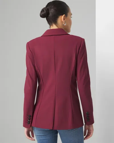 White House Black Market Petite Double Breasted Blazer In Windsor Wine