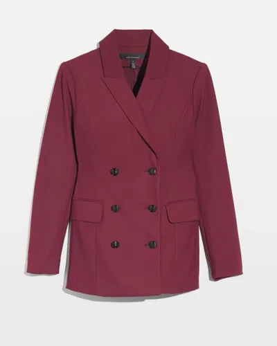 White House Black Market Petite Double Breasted Blazer In Windsor Wine