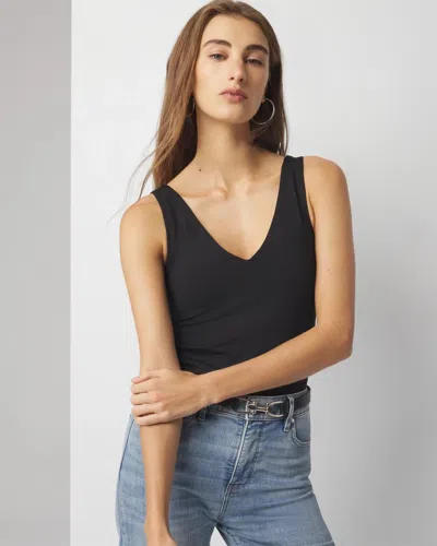 White House Black Market Reversible Tank Top In Black