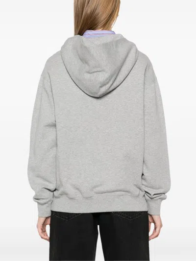 Gucci Cotton Jersey Hooded Sweatshirt In Grau