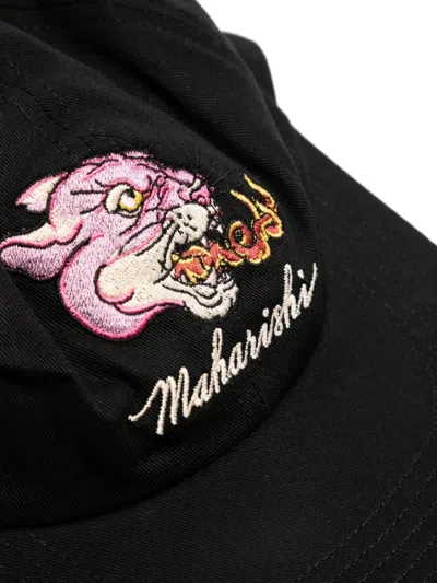 Maharishi Tibetan Panther 6 Panel Cap In Schwarz