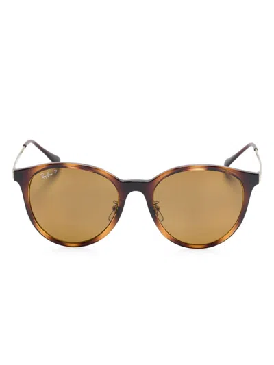 Ray Ban Rb4334d Sunglasses In Braun