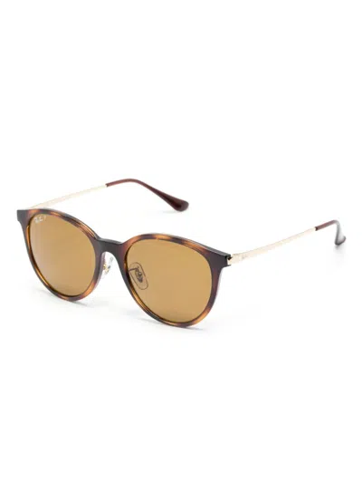 Ray Ban Rb4334d Sunglasses In Braun