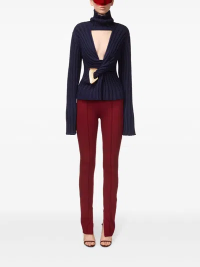 Area High-neck Sweater In Blau