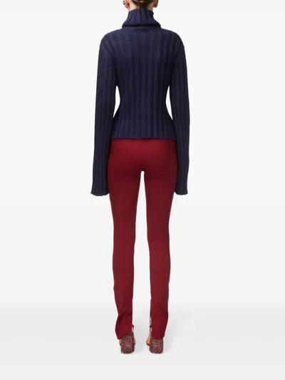 Area High-neck Sweater In Blau