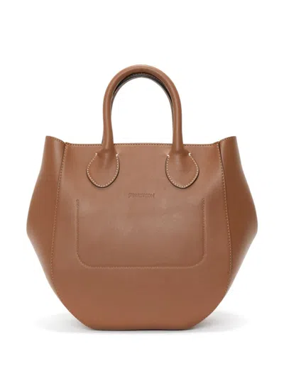 Jw Anderson J.w. Anderson Punch Small Tote In Braun