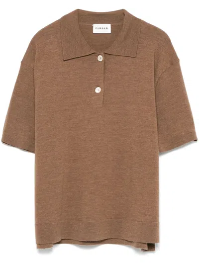 P.a.r.o.s.h Lime Polo Shirt In Braun