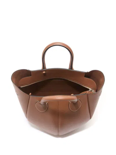 Jw Anderson J.w. Anderson Punch Small Tote In Braun