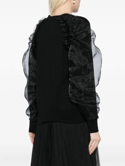 Noir Kei Ninomiya Cut-out Detailing Jumper In Schwarz
