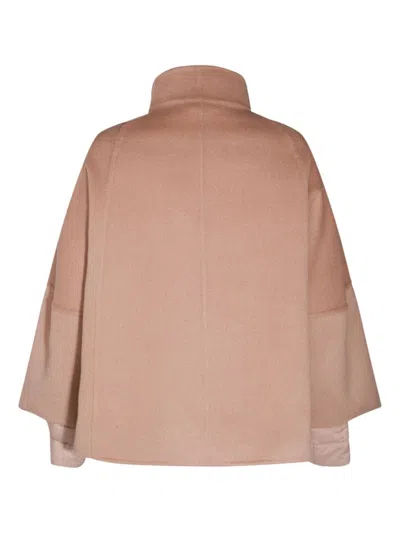 Moorer Beige Wool Down Jacket In Nude