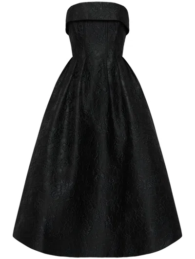 Rebecca Vallance Esther Midi Dress In Schwarz