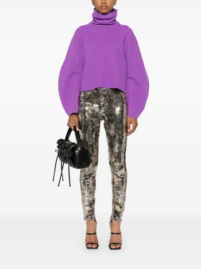 Isabel Marant Bella Sequined Leggings In Silber
